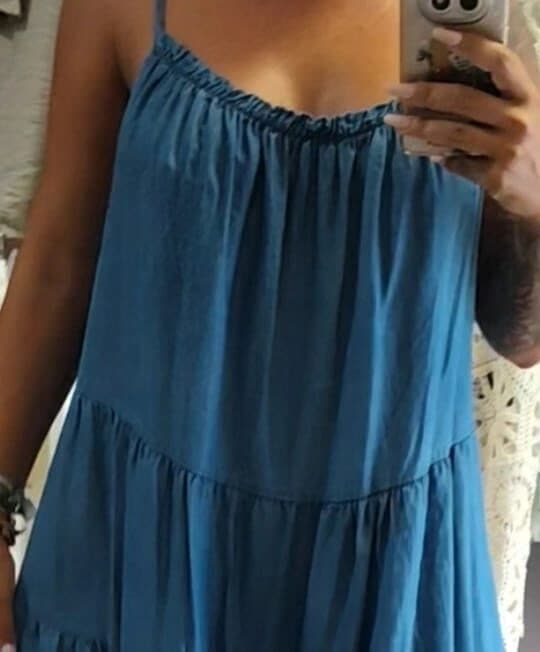 Vestido efecto vaquero